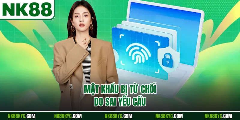 Mật khẩu bị từ chối do sai yêu cầu