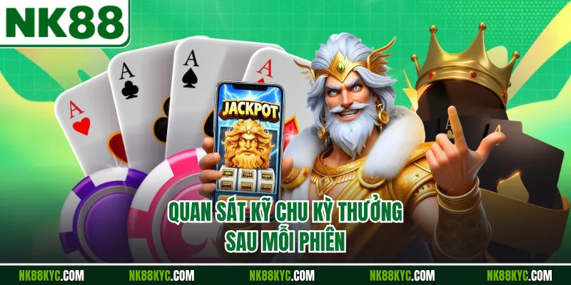 Quan sát kỹ chu kỳ thưởng sau mỗi phiên